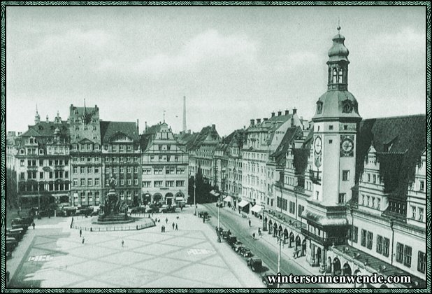 Leipzig. Das alte Rathaus.