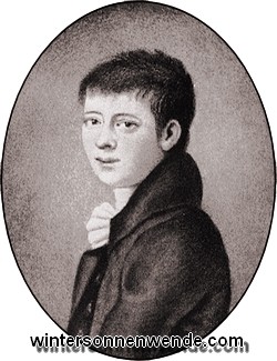Heinrich von Kleist. Miniaturbild, 1801.