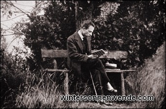 Rainer Maria Rilke in Bad Rippoldsau, 1913.