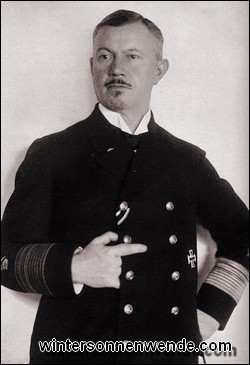 Admiral Scheer als Geschwaderchef der Hochseeflotte, 1915.