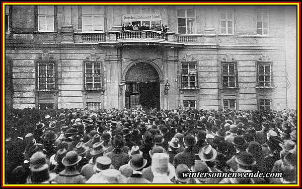 Anschlußkundgebung in Wien, 27. März 1919.