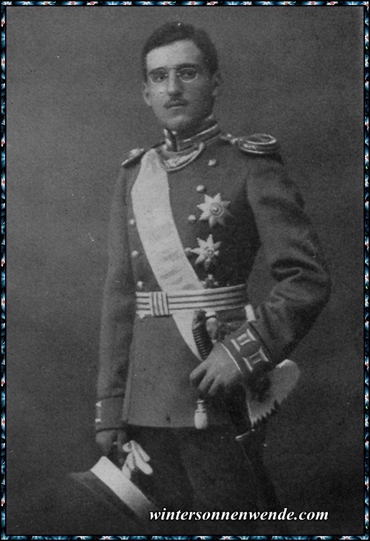 Prinz Alexander, der serbische Thronfolger.