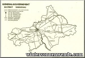 Verwaltungskarte des Distrikts Warschau