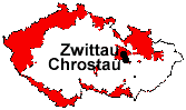 Lage von Chrostau und Zwittau