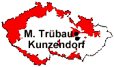 Lage von Kunzendorf und Mährisch Trübau