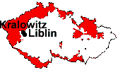 Lage von Liblin und Kralowitz