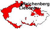 Lage von Liebenau und Reichenberg
