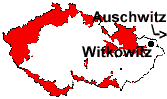 Lage von Witkowitz und Auschwitz