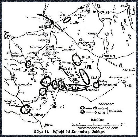 Schlacht bei Tannenberg - Endlage