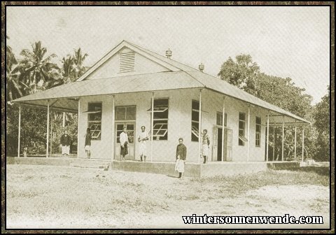 Native school at Malifa, Samoa.