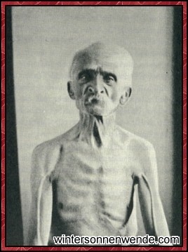Ausgehungert zu Skeletten.