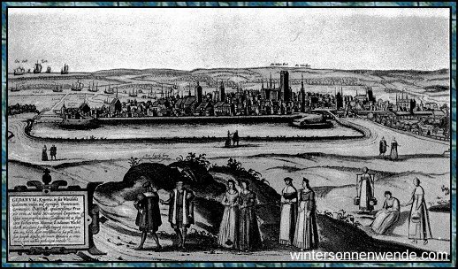 Älteste Gesamtansicht der Stadt Danzig