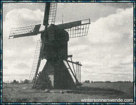 Charakteristisches Wasserschöpfwerk aus der 
Deutschordenszeit im Danziger Werder