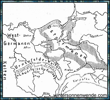Ostdeutschland und Nachbargebiete am Schluß der ältesten
Eisenzeit.