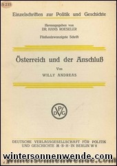 Österreich und der Anschluß.