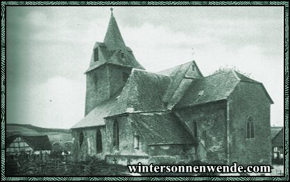 Kelberg, Eifel. Alte Dorfkirche.