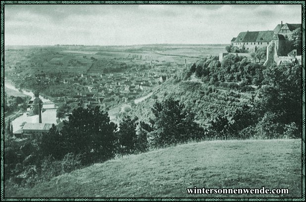 Freyburg (Unstrut) mit der Neuenburg.