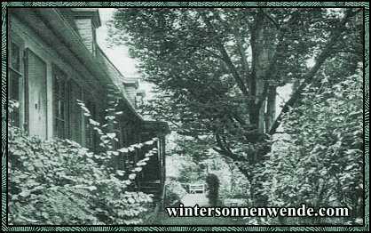 Weimar. Im Garten von Goethes Wohnhaus am Frauenplan.