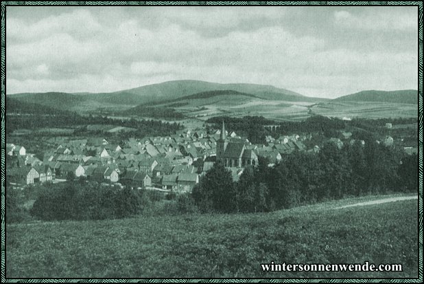 Waldkappel, Hessen. Blick zum Meißner.