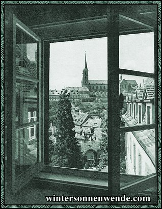 Bamberg. Blick nach dem Michelsberg.