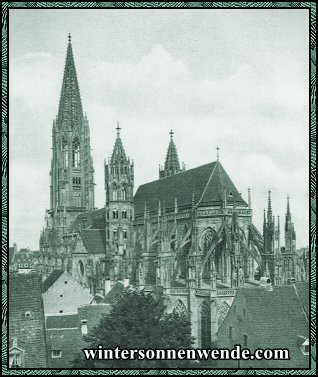 Freiburg, Breisgau. Das Münster, 13. und 14. Jahrhundert.