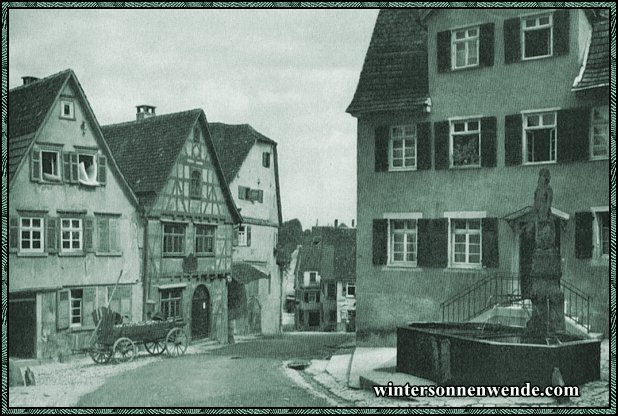 Marbach, Neckar. Schillers Geburtsstadt.