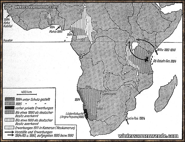 So entwickelte sich der deutsche Kolonialbesitz.