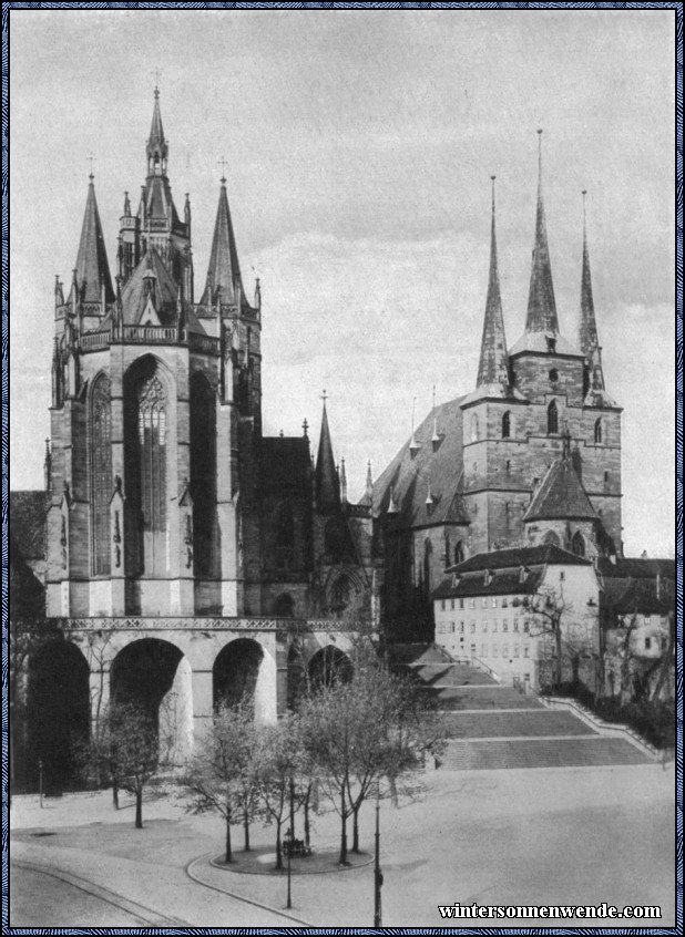 Erfurt. Dom und Severikirche.