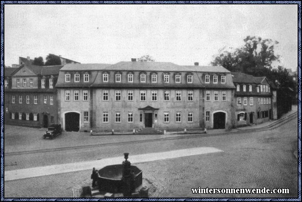 Das Goethehaus am Frauenplan in Weimar.