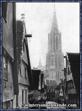 Blick auf das Münster von Ulm.