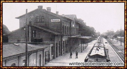 Bahnhof in Memel, das von den Litauern in Klaipéda umgetauft ist