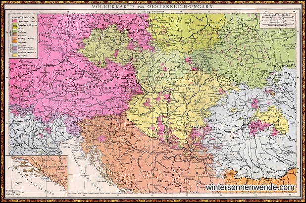 Völkerkarte von Österreich-Ungarn