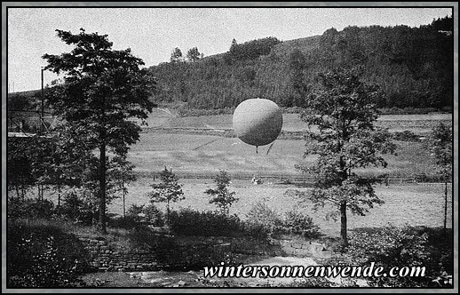 Ballonwettfahrt im sächsischen Erzgebirge.