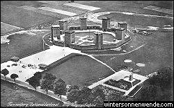 Luftaufnahme des Tannenberg-Denkmals