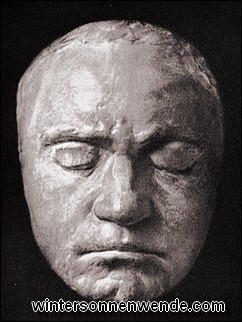 Gesichtsmaske Beethovens aus dem Jahre 1812.