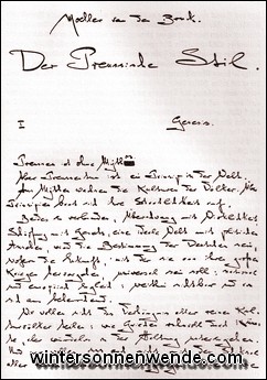 Der Anfang des Buches Der Preußische Stil' von Arthur Moeller van den Bruck.