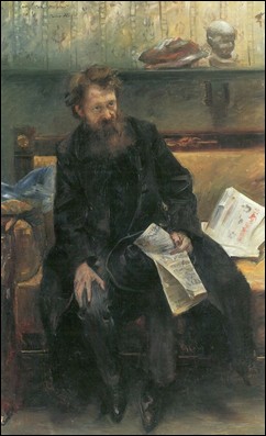 Portrait des Dichters Peter Hille.