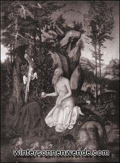 Der hl. Hieronymu als Büßer in der Landschaft, 1525.