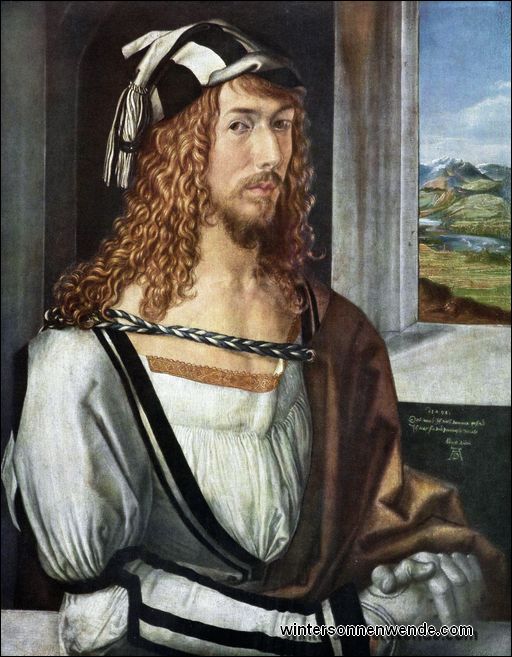 Albrecht Dürer: Selbstbildnis, 1498.