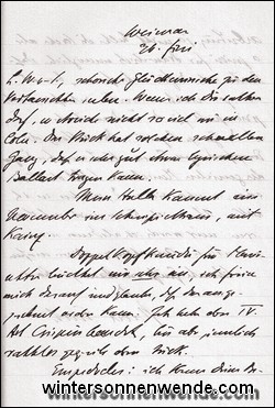 Brief von Paul Ernst an Wilhelm von Scholz, Seite 1.