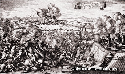 Eroberung der Festung Belgrad durch Prinz Eugen, 1717.