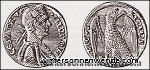 Münze mit dem Bildnis Friedrichs II.