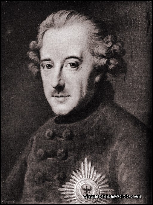Friedrich II. (der Große) von Preußen.