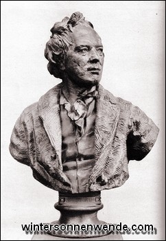 Gipsbüste von Jean-Antoine Houdon, 1775.