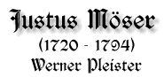Justus Möser, 1720 - 1794, von Werner Pleister