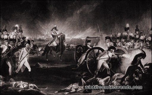Scharnhorst beim Ausfall aus der von französischen Revolutionstruppen belagerten Festung Menin, 1794.
