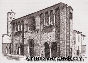 Der Palast des Theoderich in Ravenna.
