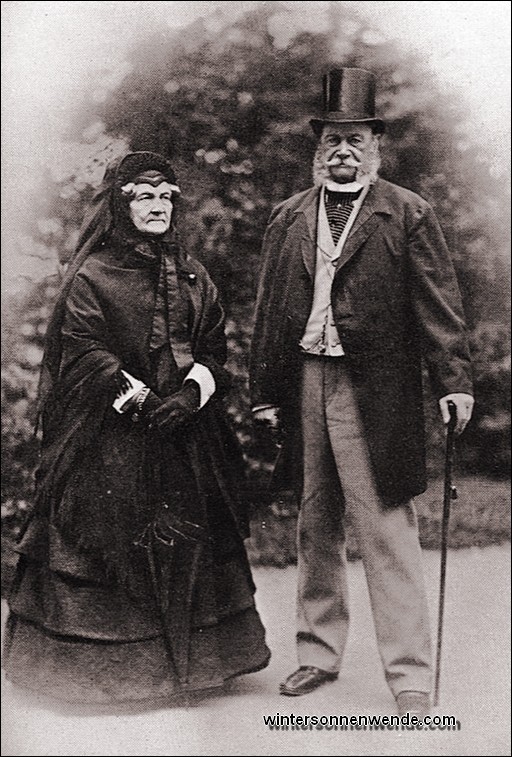 Kaiser Wilhelm I. und seine Schwester.