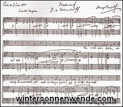Handschrift von Hugo Wolf, 1880.