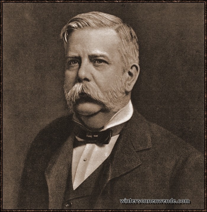 Georg Westinghouse (Wistinghausen), *1846 in Central Bridge, New York,
†1914 in New York. Aus westfälischem Geschlecht, Erfinder der
Luftdruckbremse.